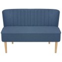 Sofa 117x55,5x77 cm, niebieski materiał Lumarko!