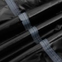 Pokrowiec na ławkę 3-osobową, czarny, 175x85x68/94 cm, tkanina