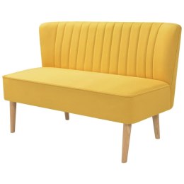 Sofa 117x55,5x77 cm, żółty materiał Lumarko!