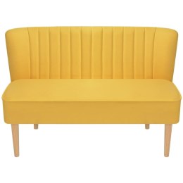 Sofa 117x55,5x77 cm, żółty materiał Lumarko!