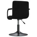 Krzesło stołowe, czarne, obite aksamitem Lumarko!