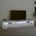 Szafka pod TV z oświetleniem LED, biała, 260x36,5x40 cm Lumarko!