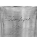 Pojemnik do chłodzenia szampana, 39x29x71 cm, srebrny Lumarko!