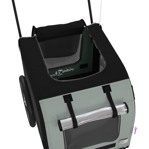 Przyczepka rowerowa dla psa, tkanina Oxford i żelazo