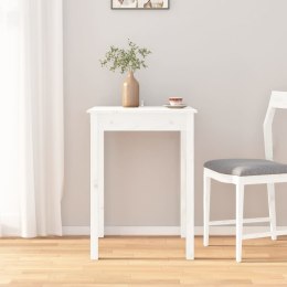 Stół jadalniany, biały, 55x55x75 cm, lite drewno sosnowe Lumarko!