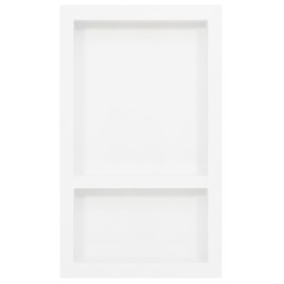 Wnęka prysznicowa z 2 półkami, biała, połysk, 41x69x9 cm Lumarko!