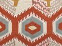 Bawełniana poduszka dekoracyjna geometryczny wzór 40 x 60 cm wielokolorowa MAJRA Lumarko!