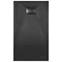 Brodzik prysznicowy, SMC, czarny, 120 x 70 cm