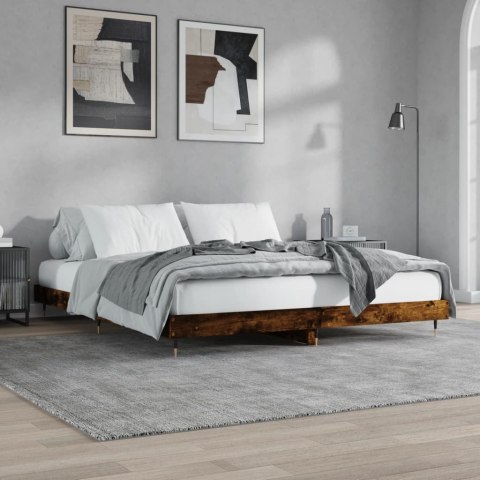 Rama łóżka, przydymiony dąb, 200x200cm, materiał drewnopochodny Lumarko!