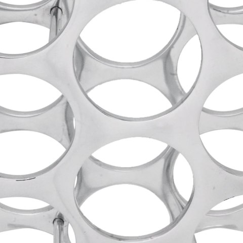 Stojak na wino, 27 butelek, aluminium srebrny Lumarko!