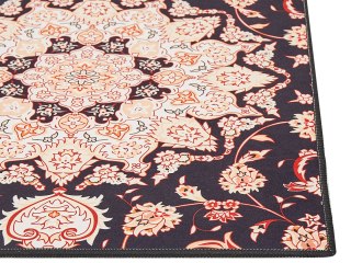 Dywan 60 x 200 cm czarno-beżowy ARITAS