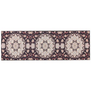 Dywan 80 x 240 cm czarno-beżowy ARITAS