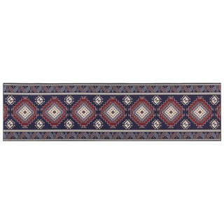 Dywan 80 x 300 cm niebiesko-czerwony KANGAL