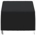 Pokrowiec na krzesło ogrodowe, czarny, 90x90x50/75 cm, tkanina