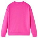 Bluza dziecięca, nadruk w kwiatki, ciemnoróżowa, 140 Lumarko! Lumarko! 
