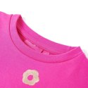 Bluza dziecięca, nadruk w kwiatki, ciemnoróżowa, 140 Lumarko! Lumarko! 