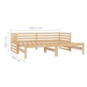 Łóżko rozsuwane, 2x(90x200) cm, lite drewno sosnowe Lumarko!
