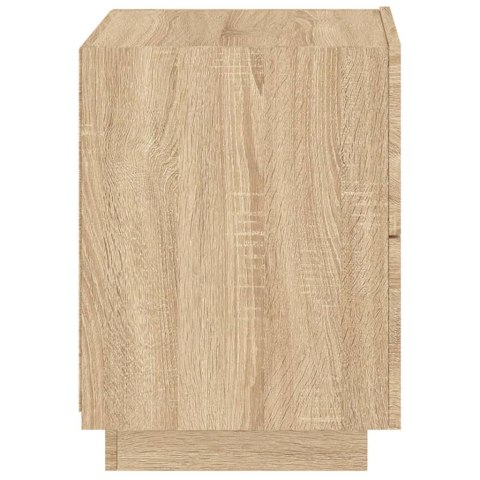 Szafki nocne z LED, 2 szt., dąb sonoma, materiał drewnopochodny Lumarko!