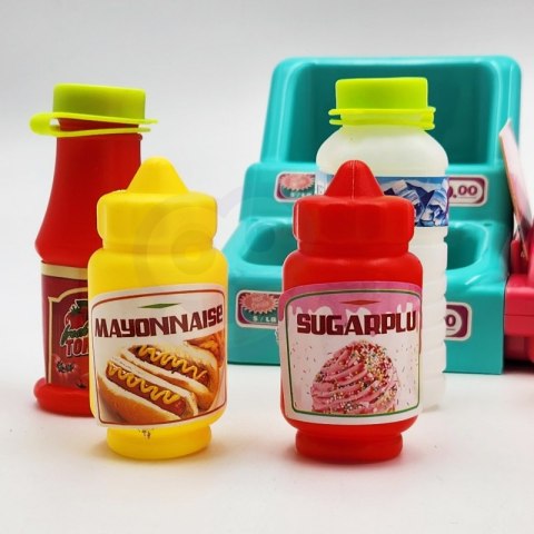 Kasa Sklepowa z Półką i Akcesoriami Różowa Lumarko!