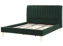 Łóżko welurowe 180 x 200 cm zielone MARVILLE Lumarko!