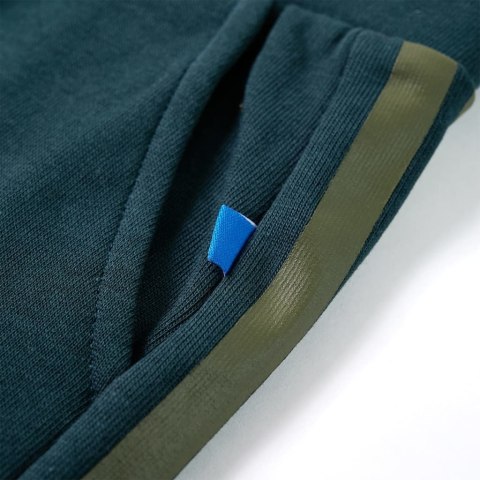 Dziecięce spodnie dresowe ze sznurkiem, zieleń mchu, 116 Lumarko! Lumarko! 