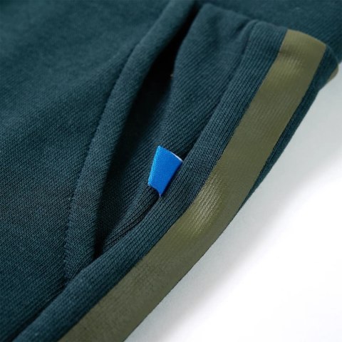 Dziecięce spodnie dresowe ze sznurkiem, zieleń mchu, 128 Lumarko! 