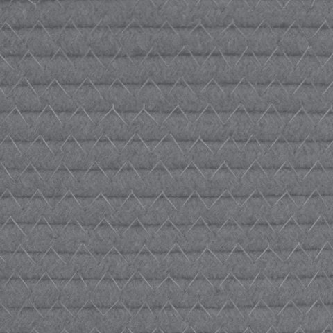 Kosz na pranie, szaro-biały, Ø55x36 cm, bawełna