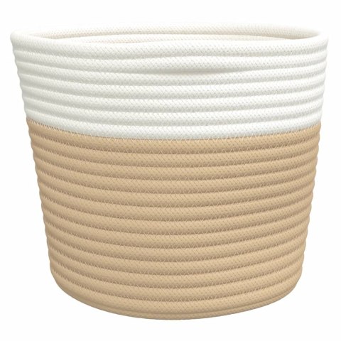 Kosze do przechowywania, 2 szt., beżowo-białe, Ø24x18 cm Lumarko! 