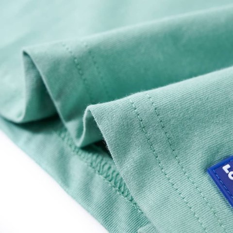 Koszulka dziecięca z krótkimi rękawami, z dinozaurem, jasne khaki, 116 Lumarko!  #