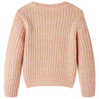 Sweter dziecięcy z dzianiny, pastelowy róż, 128 Lumarko! 