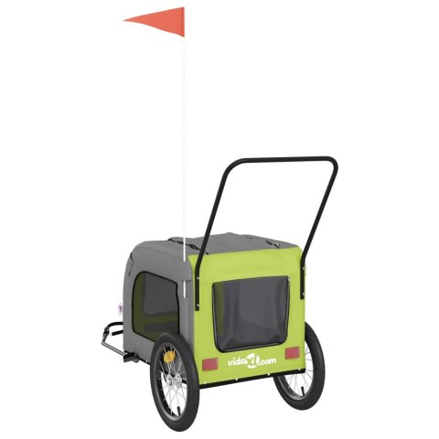 Przyczepka rowerowa dla zwierząt, tkanina Oxford i żelazo