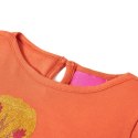 Koszulka dziecięca z długimi rękawami, z misiem, palony pomarańcz, 116 Lumarko! 