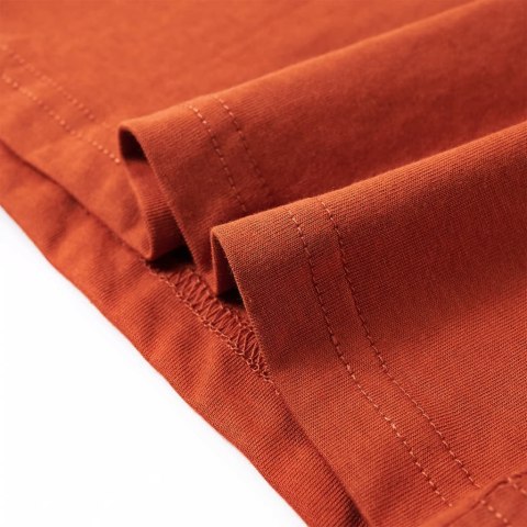 Koszulka dziecięca z długimi rękawami, z niedźwiedziem, rdzawa, 140 Lumarko! 