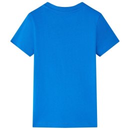 Koszulka dziecięca z krótkim rękawem, z lodami, jaskrawoniebieska, 140 Lumarko! 