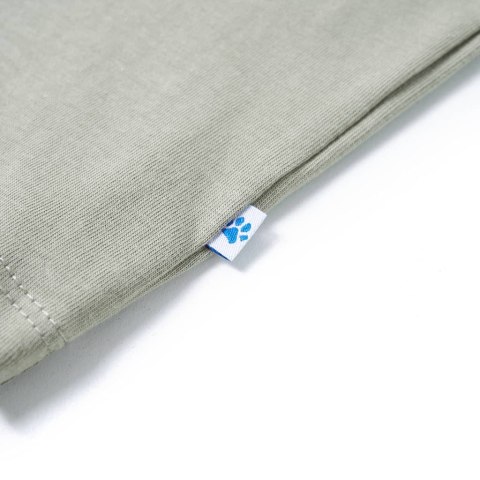 Koszulka dziecięca z krótkimi rękawami, z małpką, jasne khaki, 128 Lumarko!  #