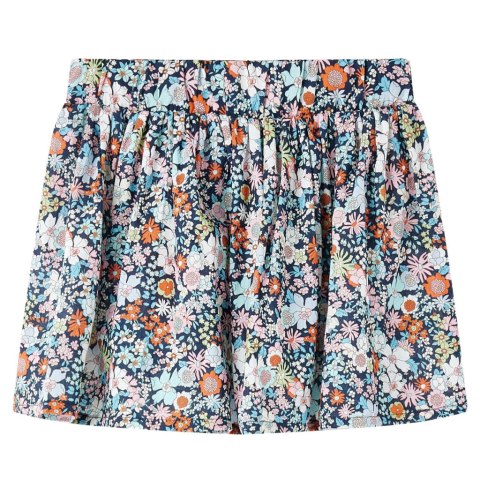 Spódniczka dziecięca z kwiatowym wzorem, ciemnoniebieska, 116 Lumarko! Lumarko!  #