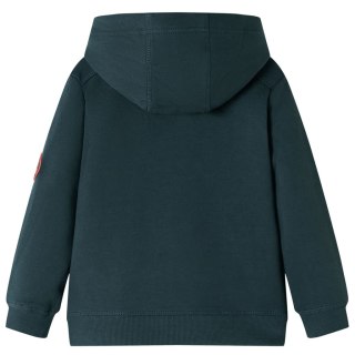 Bluza dziecięca z kapturem i napisem WINNER, ciemnozielona, 140 Lumarko! 