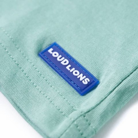 Koszulka dziecięca z krótkimi rękawami, z dinozaurem, jasne khaki, 140 Lumarko!  #