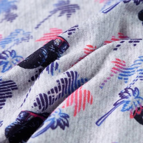 Koszulka dziecięca, z monster truckami, szary melanż, 128 Lumarko! Lumarko! 