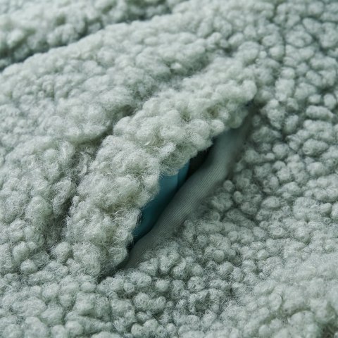 Kurtka dziecięca ze sztucznego futerka, z kapturem, miętowa, 128 Lumarko! Lumarko! 