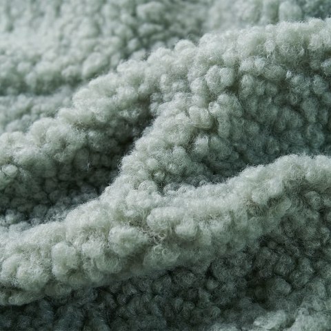 Kurtka dziecięca ze sztucznego futerka, z kapturem, miętowa, 128 Lumarko! Lumarko! 