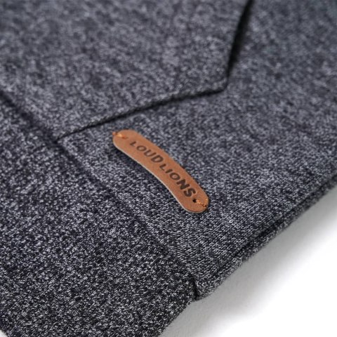 Bluza dziecięca z kapturem i zapięciem na zamek, szary melanż, 104 Lumarko! Lumarko! 