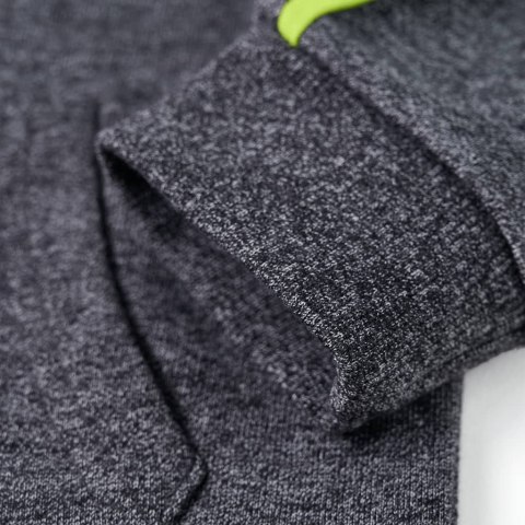 Bluza dziecięca z kapturem i zapięciem na zamek, szary melanż, 104 Lumarko! Lumarko! 