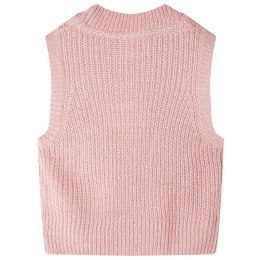Kamizelka dziecięca z dzianiny, pastelowy róż, 92 Lumarko!