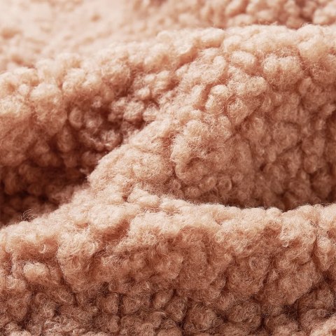 Kurtka dziecięca ze sztucznego futerka, z kapturem, jasny koniak, 92 Lumarko! Lumarko! 