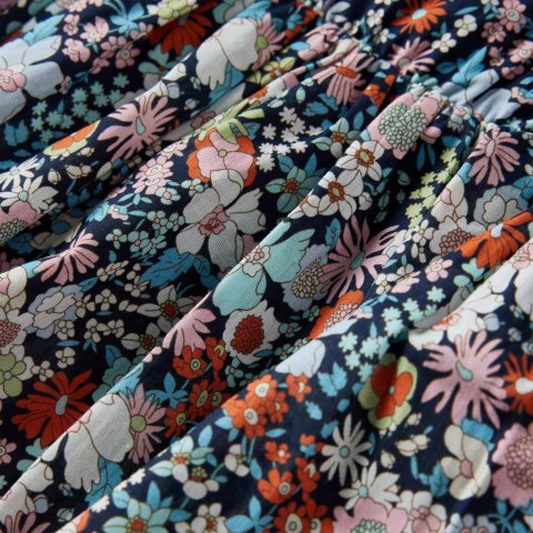 Spódniczka dziecięca z kwiatowym wzorem, ciemnoniebieska, 92 Lumarko! Lumarko!  #