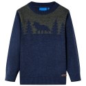 Sweter dziecięcy z dzianiny, granatowy, 104 Lumarko! 
