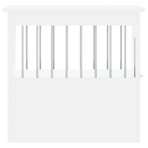 Kojec dla psa, biały, 45x62x59 cm, materiał drewnopochodny