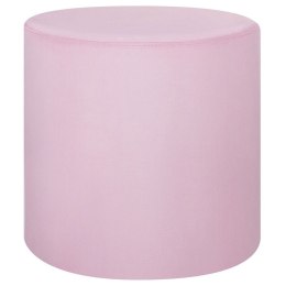 Puf welurowy ⌀ 47 cm różowy LOVETT Lumarko!