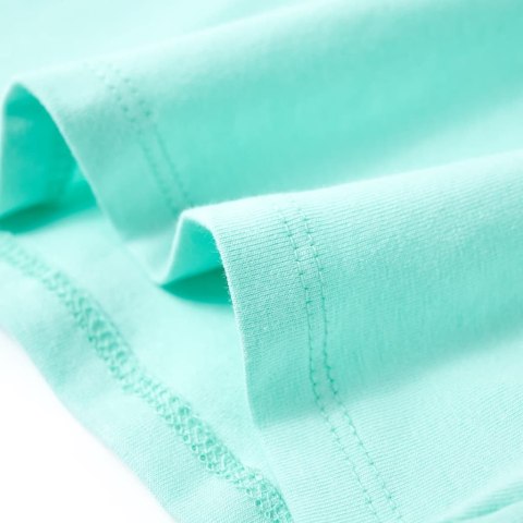 Koszulka dziecięca, z kwiatowym nadrukiem, jasna mięta, 116 Lumarko! Lumarko!  #